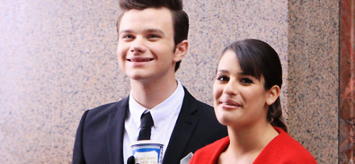 Lea_CoryFans's tweet photo. Lea Michele and Chris Colfer #Colfchele http://t.co/8ONNEdWvQR