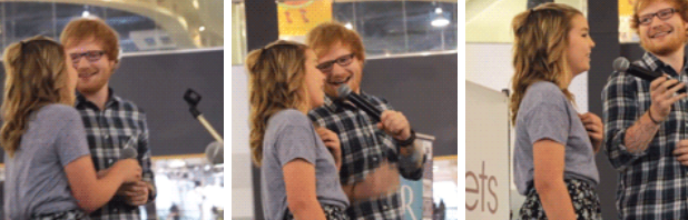 Ed Sheeran overheard a fan singing his song in a mall and surprised her with a duet bzfd.it/1GXFicg