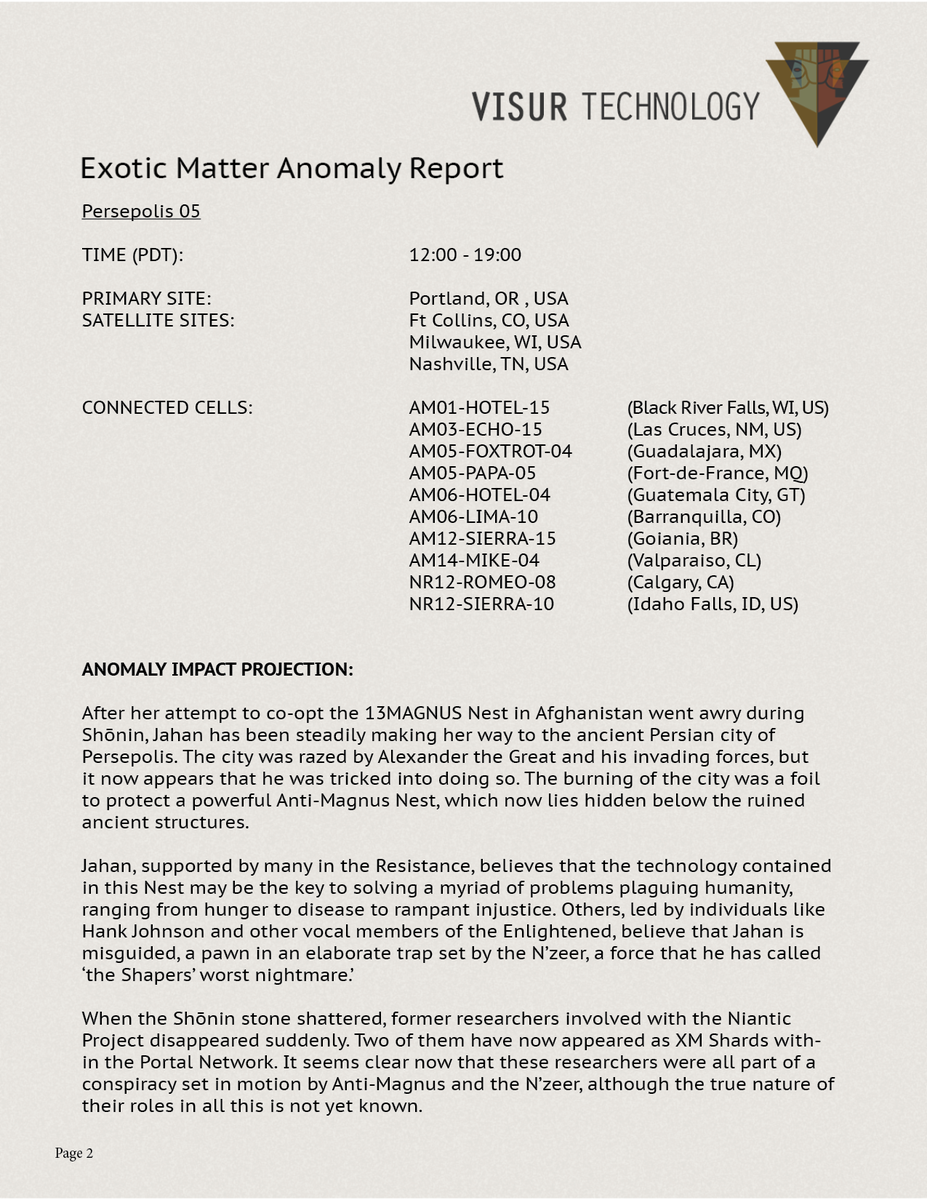 Ingress Xm Anomaly Report Persepolis Sendai Tohoku Utrecht Portland On June T Co Ohlwdjvsjf Http T Co P6ly5mrnul