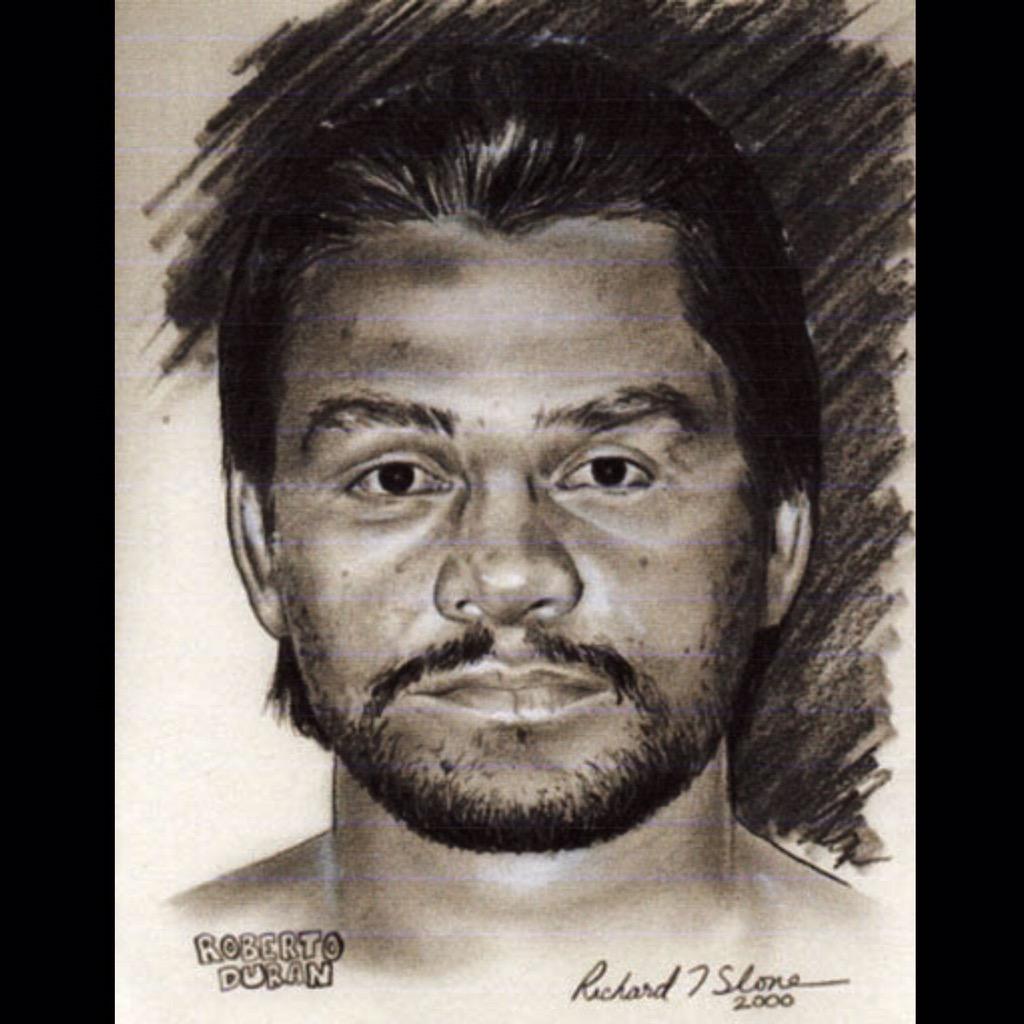 Happy birthday to boxing legend Roberto Duran. An all time great. Throwback charcoal sketch from 15 years ago. 