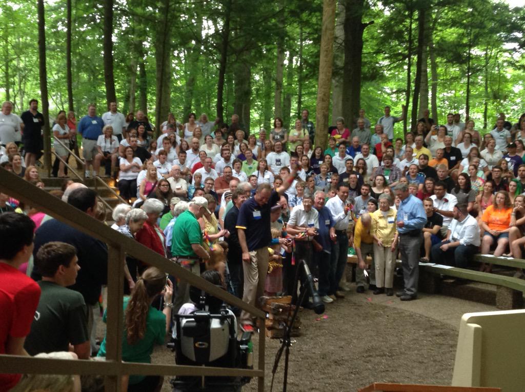 WVUExtension's tweet image. West Virginia 4-H just unveiled the new Council Circle at the #JacksonsMill ribbon cutting ceremony! #WV4H #HowHow