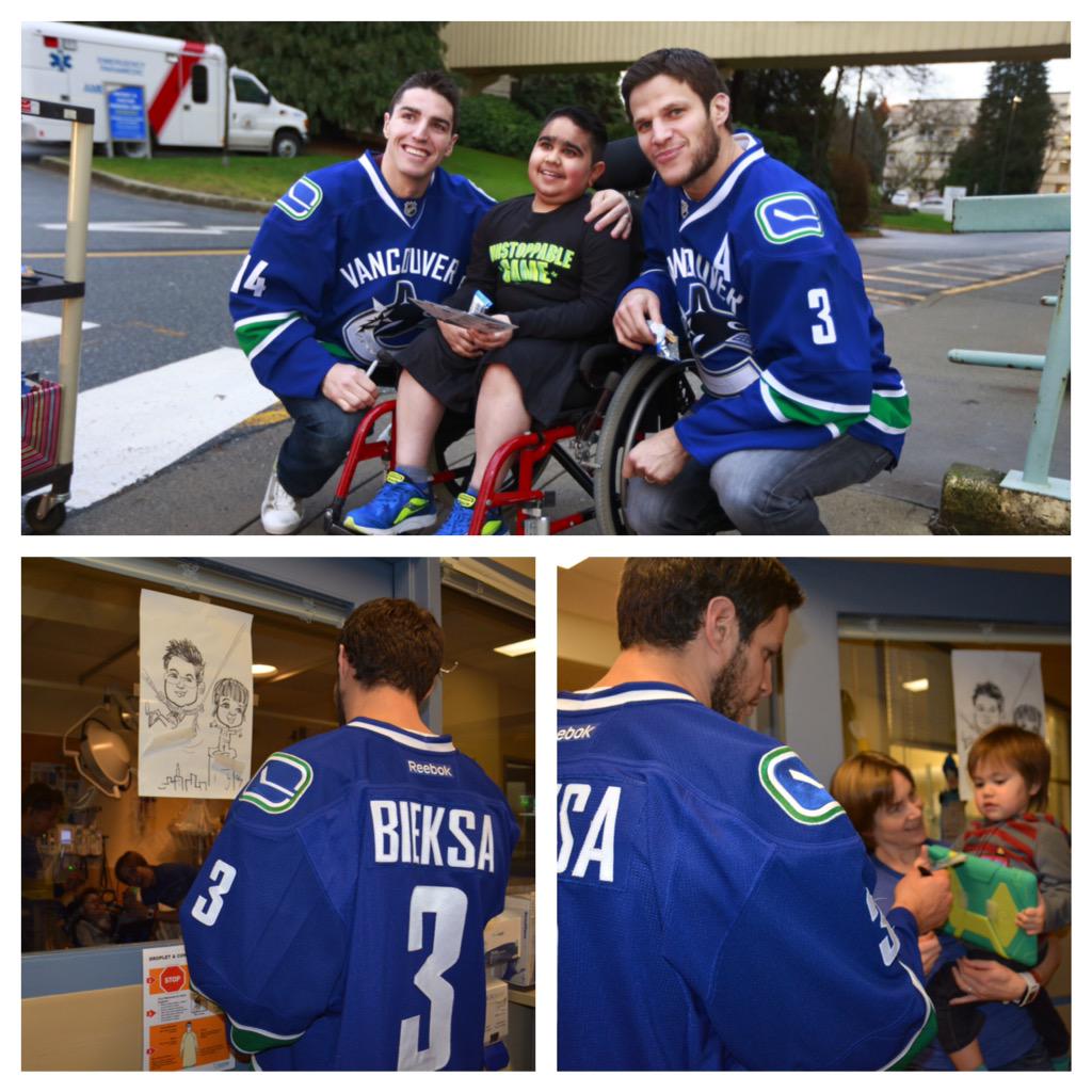 Wishing Kevin Bieksa a happy birthday! Thanks for all you do for BC Children s Hospital. 