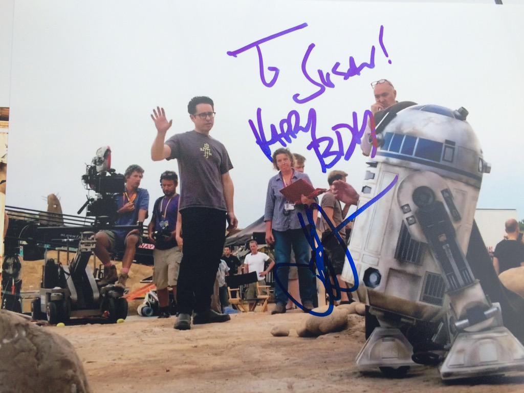  happy bday susan ! Even jj abrams wanted to say happy bday. I\ll 