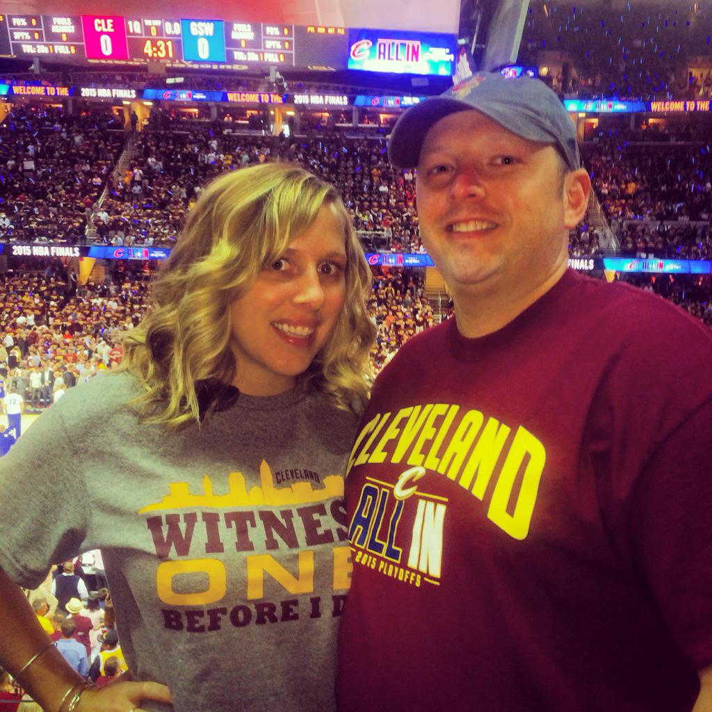 Jodylyn13's tweet photo. I feel so lucky to get to experience tonight! #CLE #BornAndRaised #GoCavs #ALLinCLE #WitnessOneBeforeIDie #WeGotThis http://t.co/Ywm6cCAT4z