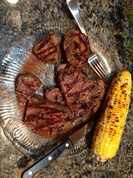 Man cooking.  It has a vegetable so it's healthy.