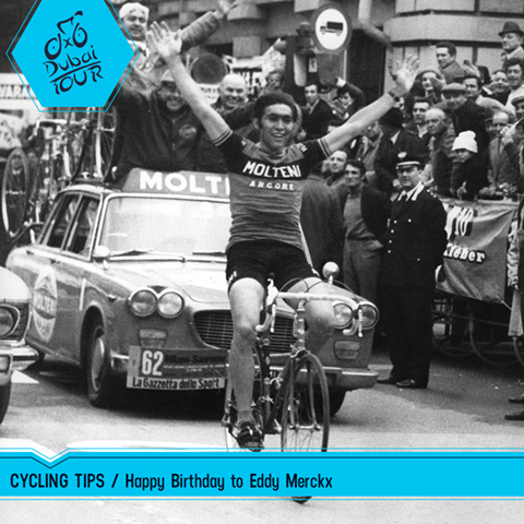 Today we are celebrating the 70th birthday of the greatest cyclist of all times, Eddy Merckx!
Happy birthday! 