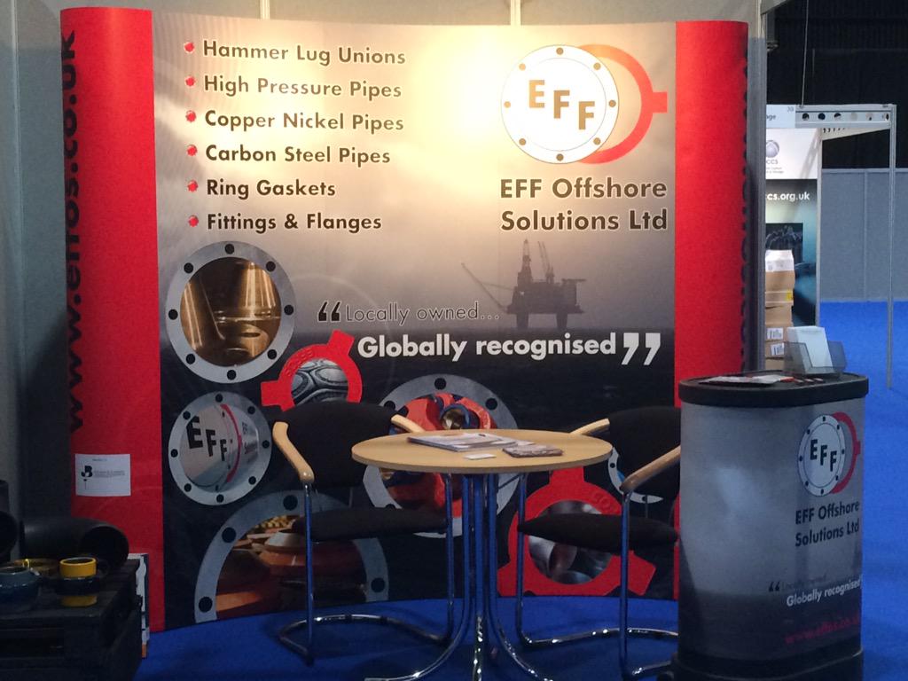 EFFOSltd's tweet photo. Stand set for 1st of 2 days exhibiting at Oil and Gas Industry Conference 2015 #OGconf15 http://t.co/QyBsNwrnhe