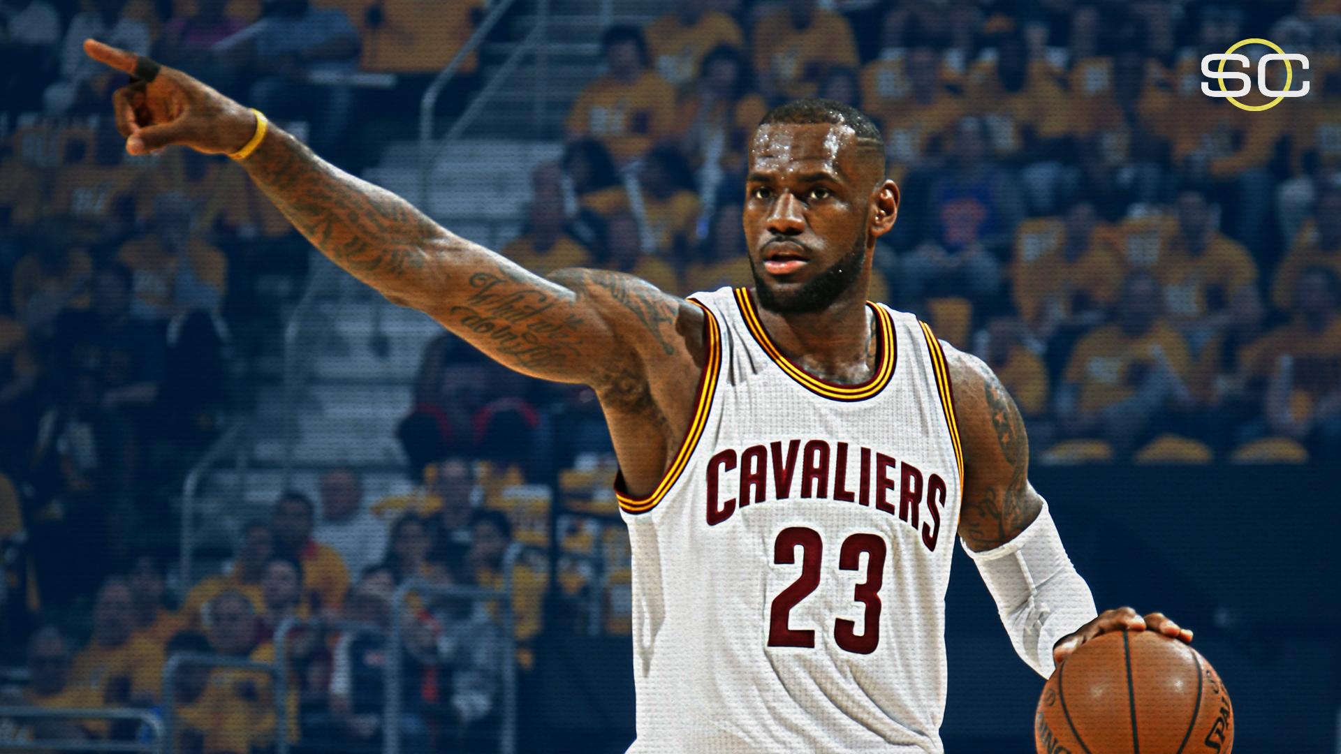 SportsCenter on X LeBron James is 1st player in NBA Finals history to lead BOTH teams in points assists rebounds for entire series. http t O4P5lex7IC X