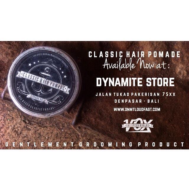 Classic Hair Pomade sudah tersedia di @dnmtbali tersedia dalam 2 variant, strong hold &amp; super light, silahkeen..