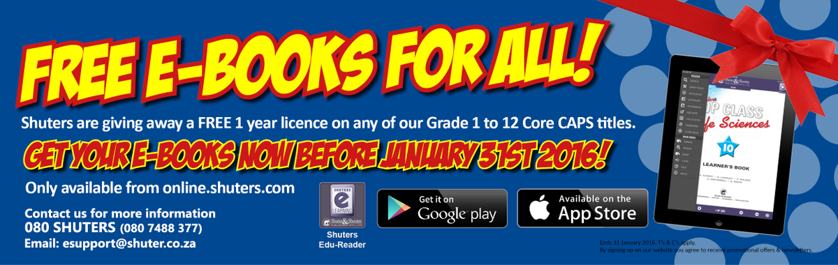 Shuters's tweet photo. #Shuters #Free #ebook #teacherfriends #elearning #SouthAfrica http://t.co/AbWqPLP87F