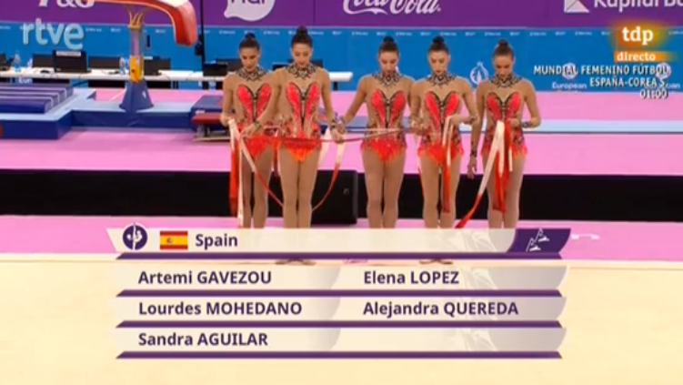 COE_es's tweet photo. #Baku2015 El equipo español de gimnasia rítmica ya compite en los Juegos Europeos. ¡VAMOS! http://t.co/BauYjNiw9R http://t.co/GKcAGZJVV8