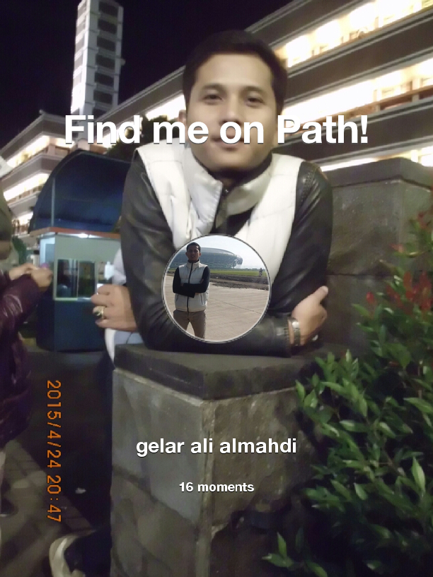 iyank_ali's tweet photo. Find me on #Path now! Go to: http://t.co/bTHoA1xFRT! #thepersonalnetwork http://t.co/ZlJnhfiOwp
