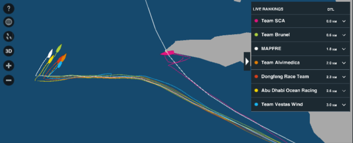 A split in the fleet overnight as Team SCA takes the inshore route &amp; they deal with tidal challenges this morning