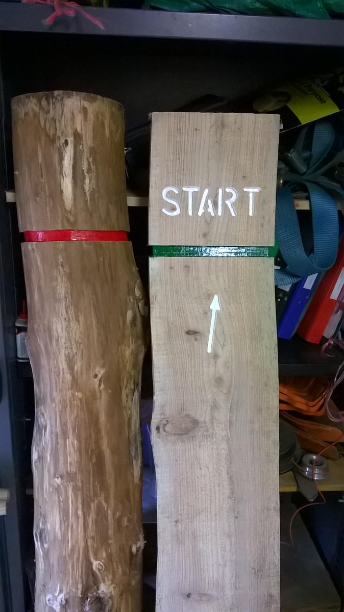 james_ozy's tweet photo. Routed, painted and ready to go. Nature trail posts for #longwood and #blackrock @SomersetWT http://t.co/ExgDm9h1I6