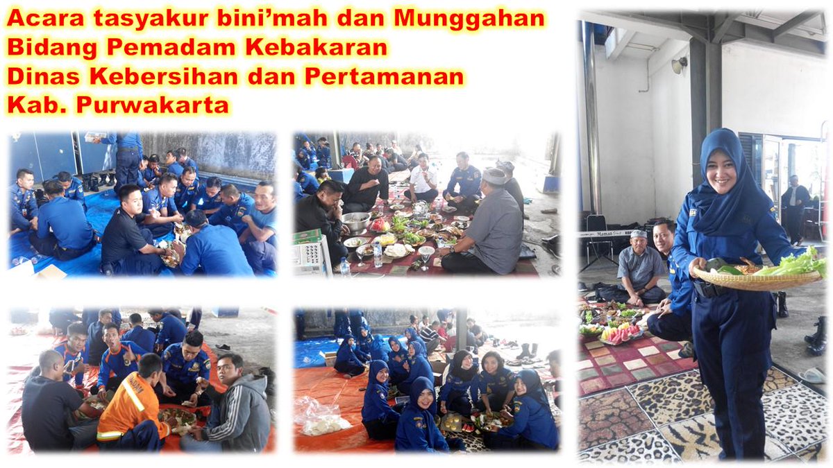 Suasana kebersaman d lingkungan Pemadam Kebakaran Dinas Kebersihan &amp; Pertamanan Purwakarta #Munggahan <a href="/DediMulyadi71/">Kang Dedi Mulyadi</a>