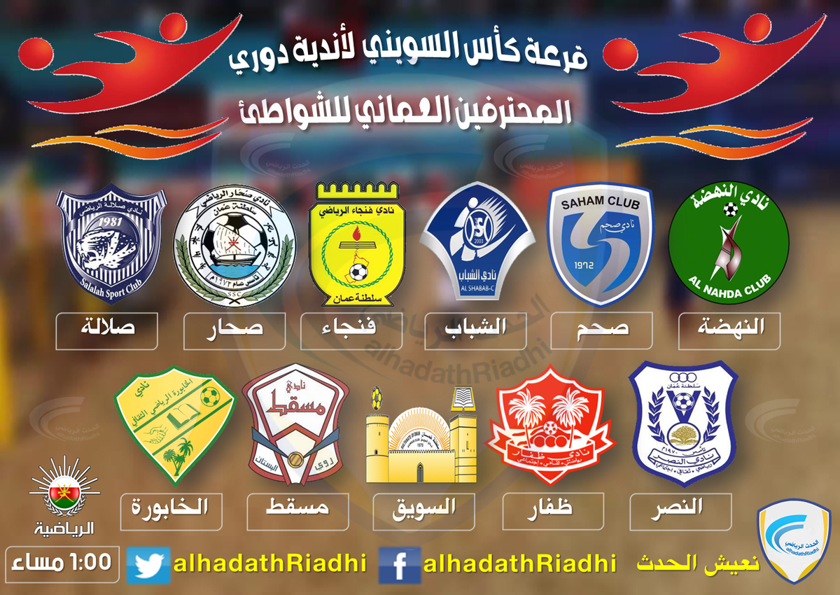 salim_Al95's tweet photo. اليوم قرعة @ChampionOman 
#كأس_السويني_لأندية_دوري_المحترفين_العماني
#الحدث_رياضي
@Soharfans
@jmaheersohar
@suwaiq http://t.co/wBLeT8iptr