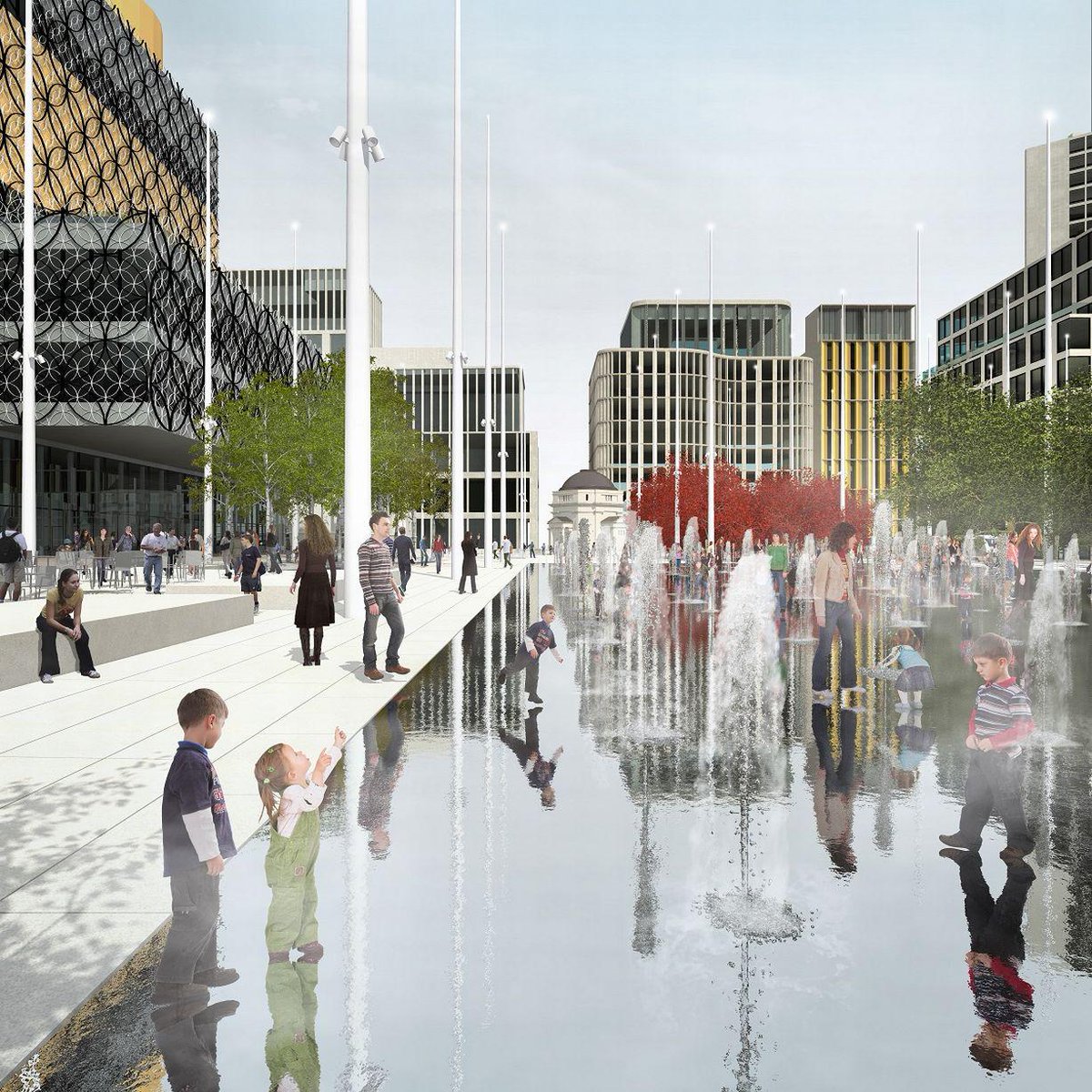 graeme_brown's tweet image. Surprises me is how architects seem to think people like walking in fountains fully-clothed birminghampost.co.uk/business/busin…