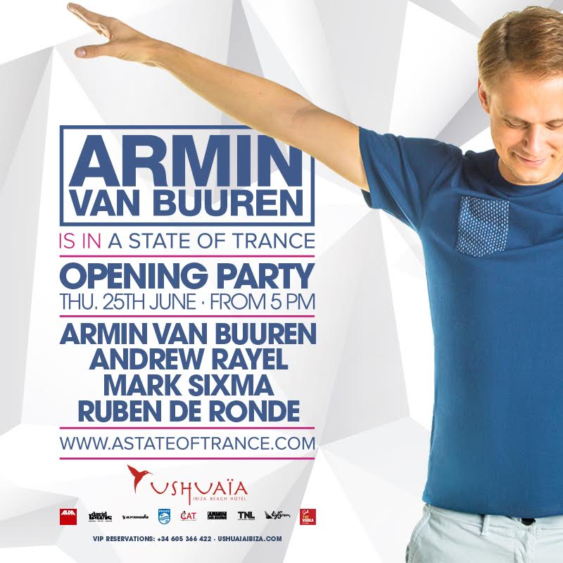 .<a href="/arminvanbuuren/">Armin van Buuren</a> <a href="/asot/">A State of Trance</a> #OpeningParty <a href="/ushuaiaibiza/">Ushuaïa Ibiza Official</a>:
<a href="/Andrew_Rayel/">Andrew Rayel</a>
<a href="/marksixma/">Mark Sixma</a>
<a href="/rubenderonde/">Ruben de Ronde</a>
Tk: bit.ly/1KRezLM