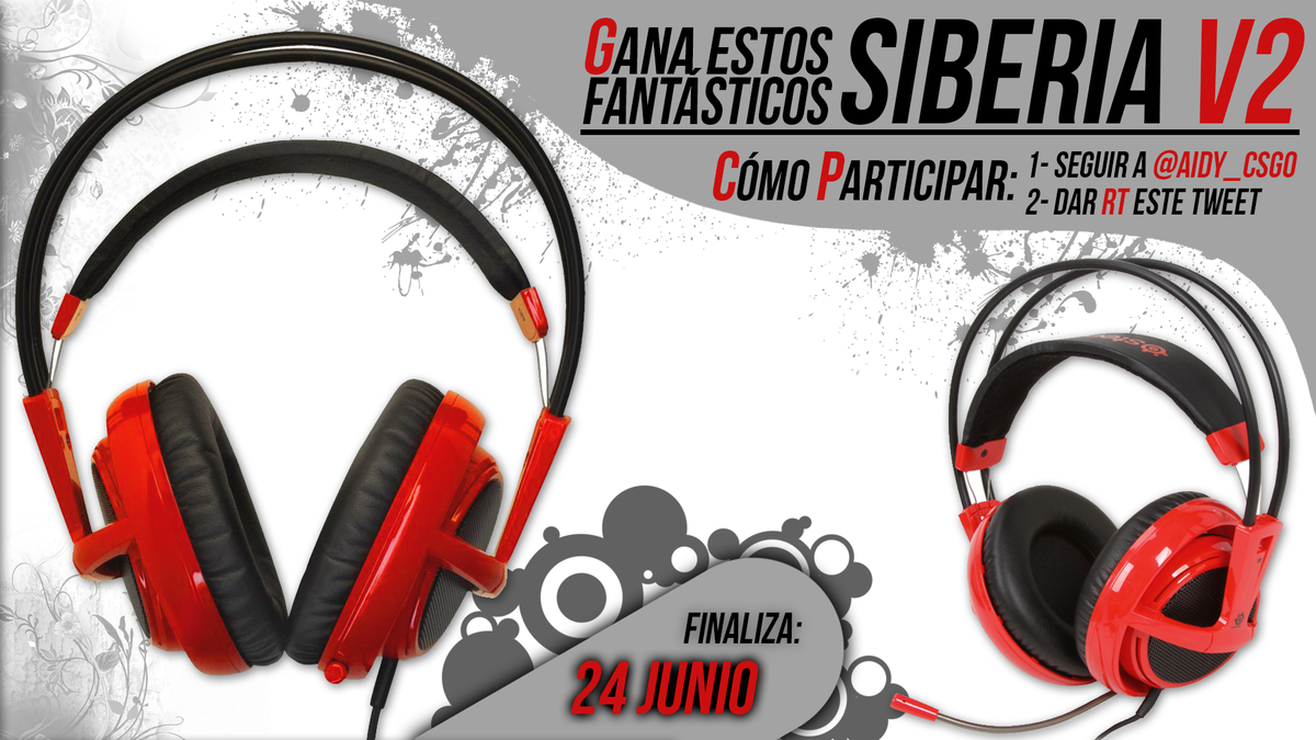 Aidy_CS's tweet photo. SORTEO Cascos Siberia V2: RT a este tweet + FOLLOW @Aidy_CSGO Finaliza el 24 de junio. Válido para usuarios de España http://t.co/xHWAovvJbO