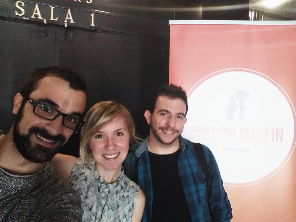 COMINTON's tweet photo. "3 Millenials en el #InboundMarketingMadrid 2015"#IMMI15
http://t.co/HCVqEkQcwX @ramosmanuela @Sergi_bgo @Adrian_RCOM http://t.co/cPFvfeZbFr