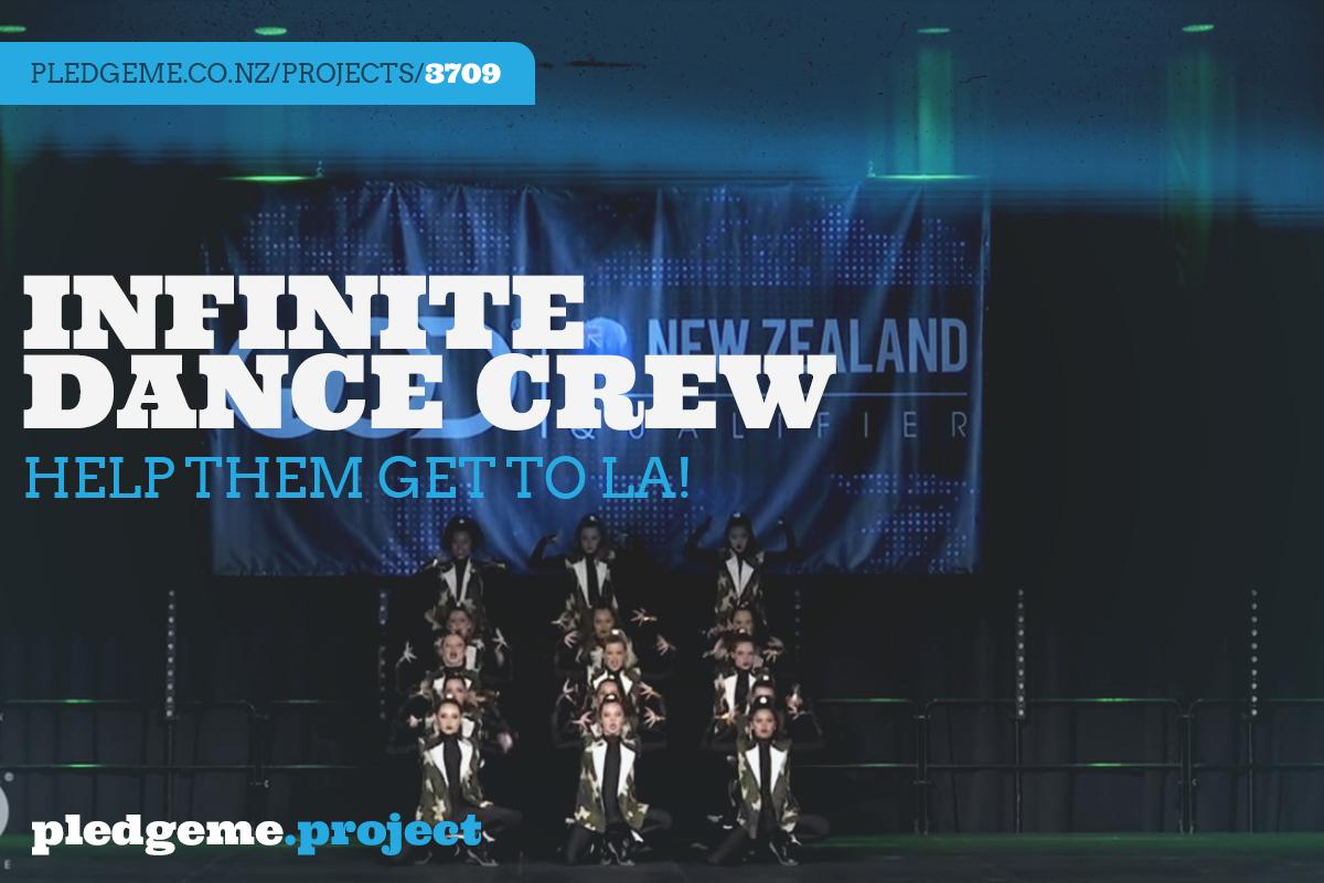 pledgeme's tweet photo. Help @INFINITEdance get their Wellington-based hip hop crew to LA! http://t.co/ysbIEBhFaC http://t.co/fkNVSlGg7o
