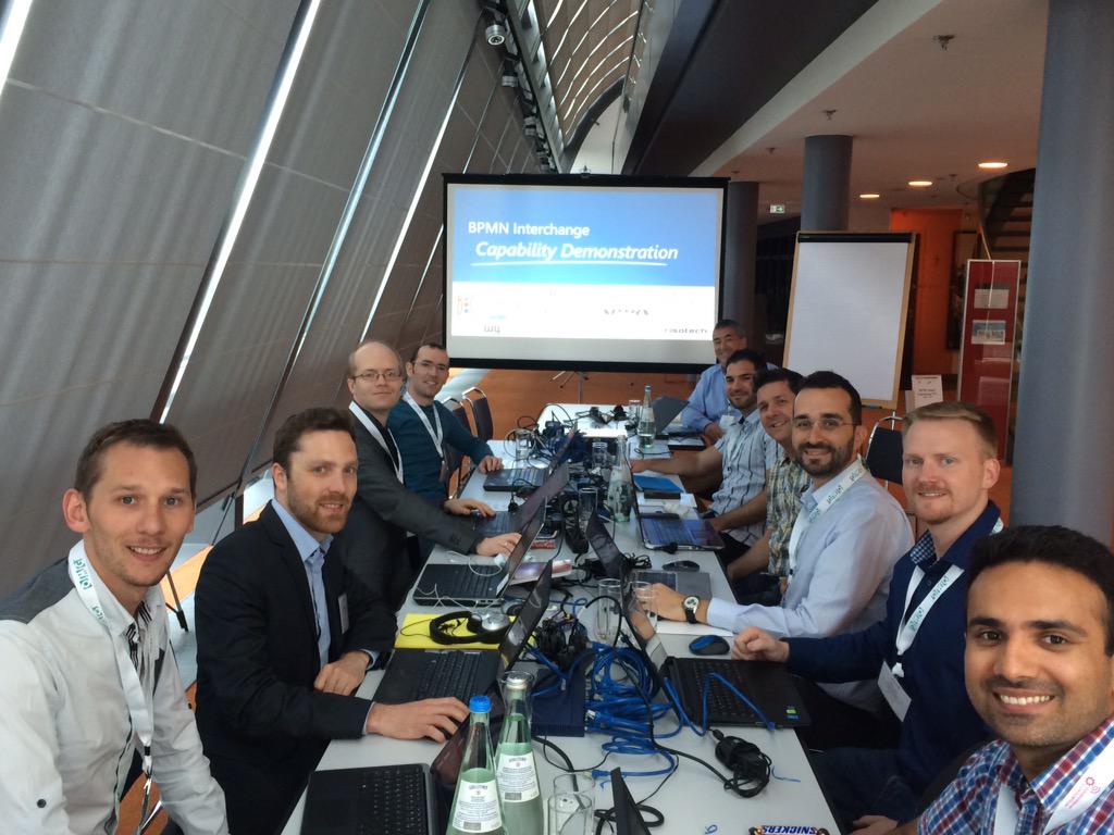 #BPMN demo ready to start <a href="/OMG/">OMG! $OMG #OMG @OMG</a> meeting in Berlin. Be ready at 4pm for #MIWG model interchange