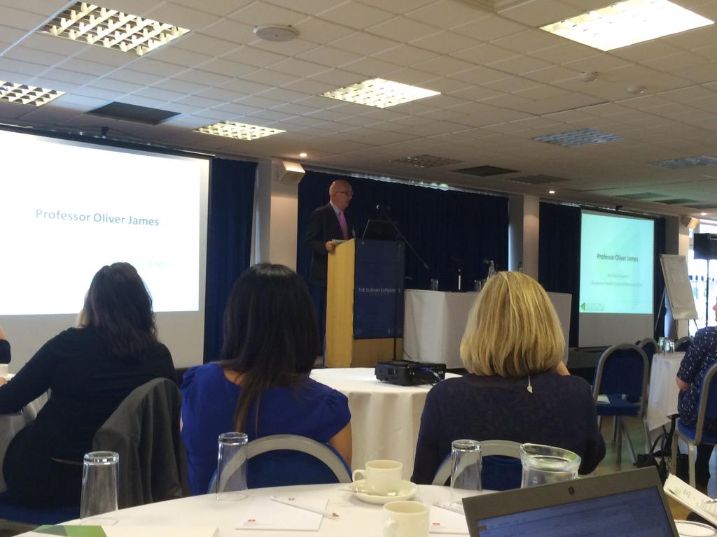 AHSN #mentalhealthNENC event up and running with Prof Oliver James welcoming delegates