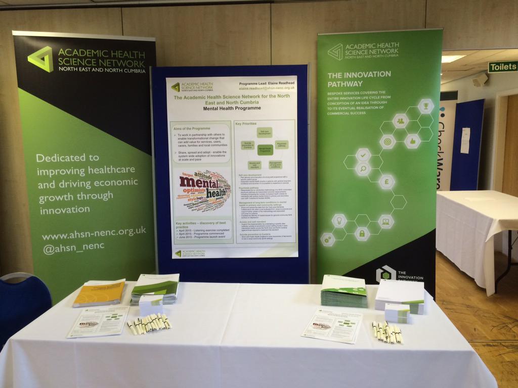 And here is the AHSN stand #mentalhealthNENC