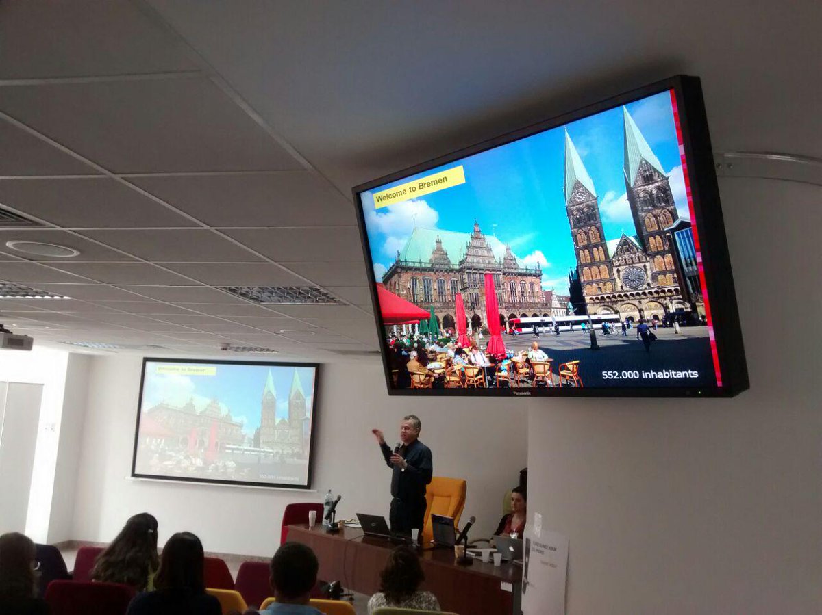 SUMPendurance's tweet image. #SUMP award winner @bremen_de now presenting at #SUMPConference2015 - planning the city for all people @RightMixEU