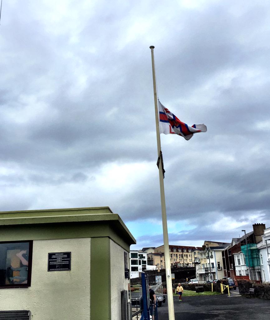 A sad day for Portrush, the town says farewell to Big Mac O'Neill .. RIP   <a href="/PortrushYacht/">Portrush Yacht Club</a> <a href="/AlanSimpsonNI/">Alan Simpson</a> #Mac