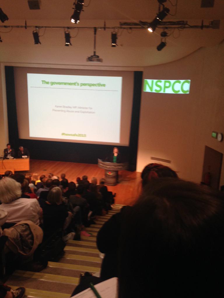 ChildProtectRes's tweet image. @karen__bradley mp gives first talk in new role as minister for preventing anise and exploitation #HowSafe2015