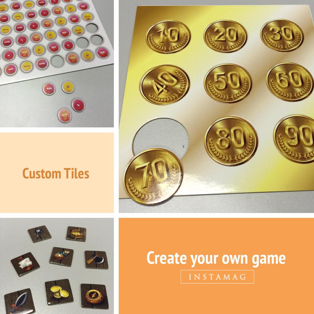 Custom the tiles in circle, square and rectangular! #Prototypes #tabletop #gamedev #gamedesign #indiegames #indiedev