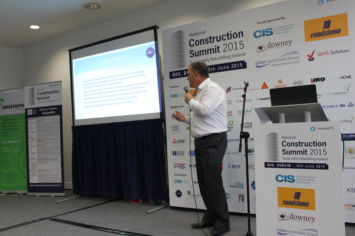 Nice <a href="/nadcie/">NADC</a>  speech at the ‘’Sustainability Workshop’’ yesterday !!
#Rebuild15 #RDS2015