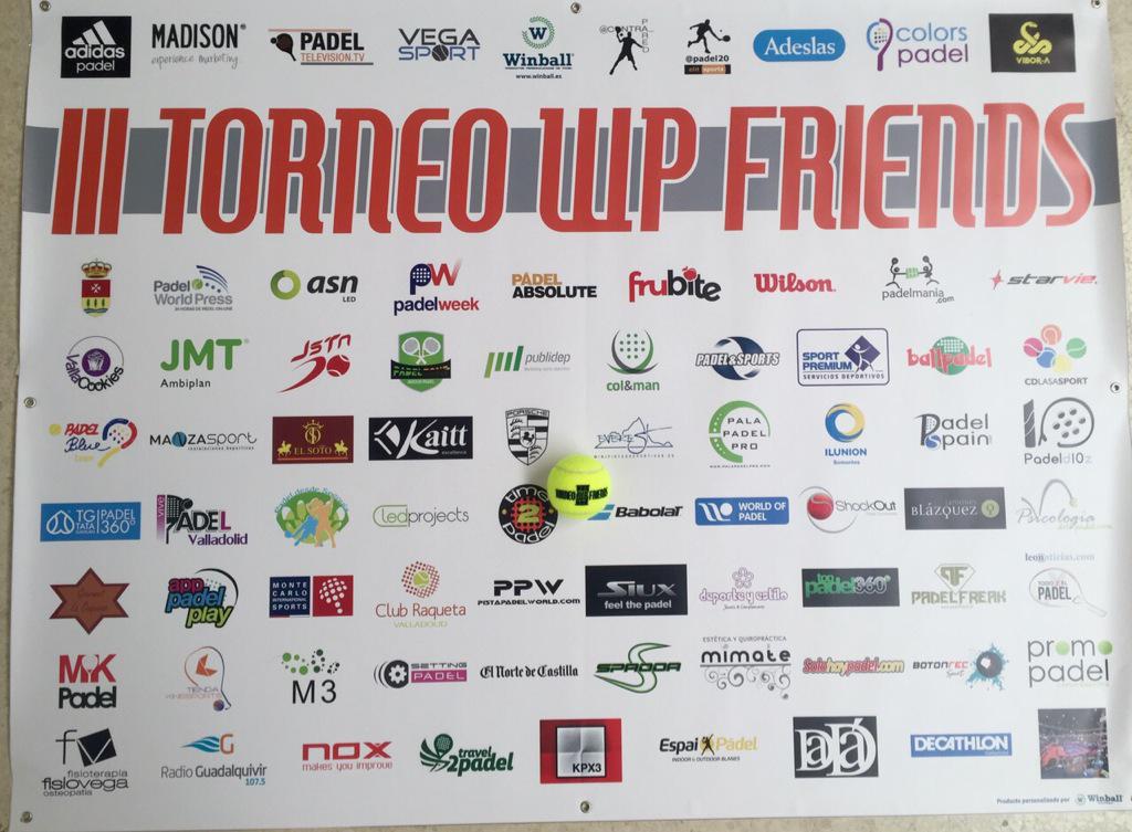 padel20's tweet photo. Espectacular la colaboración de @Winball_Sport con el #WPFriends3! Sin palabras por todo su apoyo! #padel #Networking http://t.co/yyqpw3fY8m