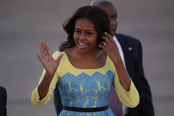 Yellow and blue are the trendy colors now in the whole world.Mishel Obama in the Great Britain buff.ly/1yjqlNO