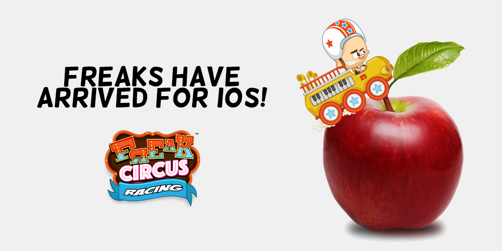 FreakCR's tweet image. Freak Circus Racing is now available on #iOS for #FREE! #FreakOff #Apple #releaseday #unity3d #indiedev