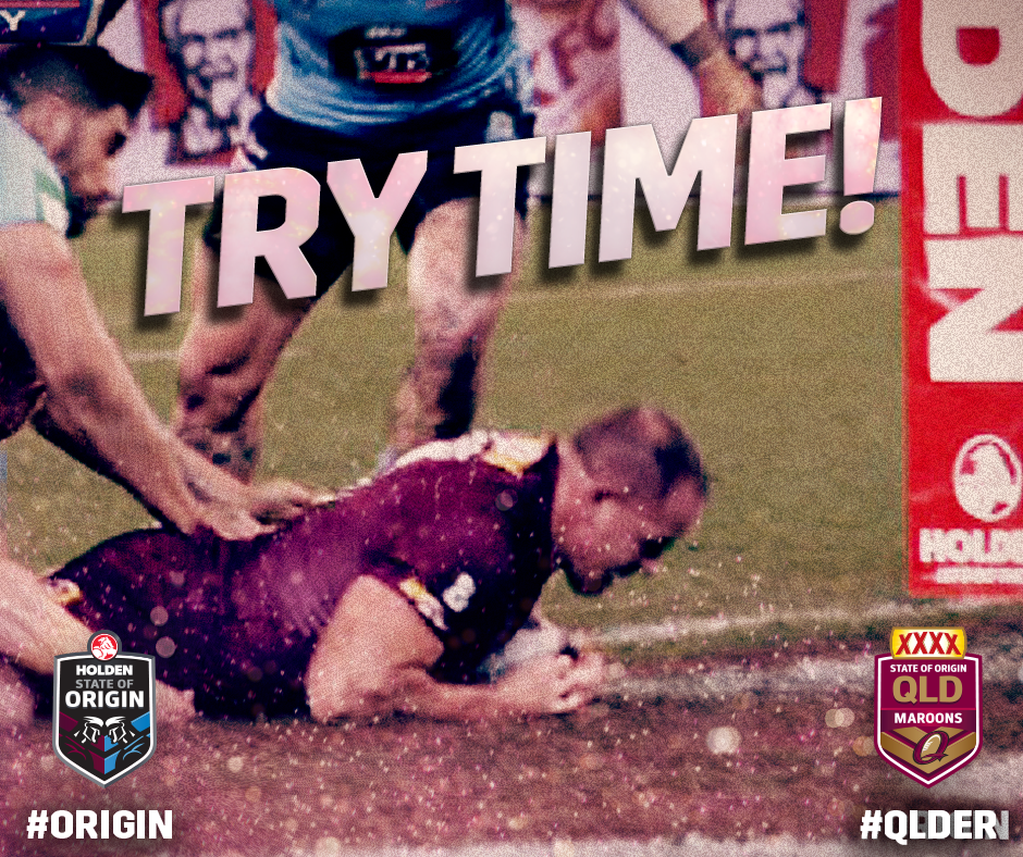 Matt Scott under the black dot! #QLDER #Origin