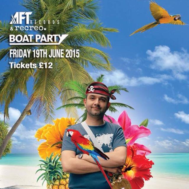 Carasel's tweet photo. Boat party vibes this Friday!! Last tickets remain! Hit up http://t.co/MBKgsZabxl of AFT Records bandcamp http://t.co/igDG1Nz9j1