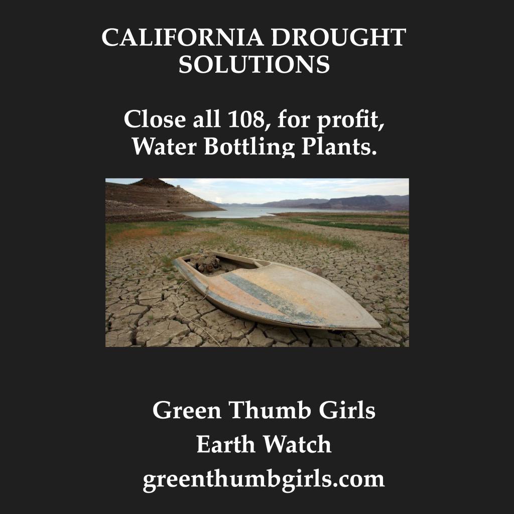 GreenThumbGirls's tweet image. #CaliforniaDrought #Crisis #Water #Nestle #Greed #Drought #ClimateChange #EarthWatch greenthumbgirls.com 🌎💧