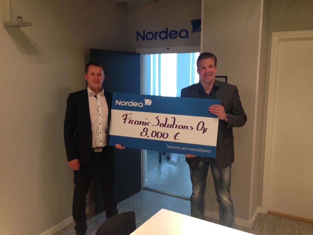 MikkoMsp1's tweet photo. Onnea ja menestystä Nordean Kummiyritykselle! #nordea #kasvu #uudet tilat #jyväskylä http://t.co/OjMeJRMagh