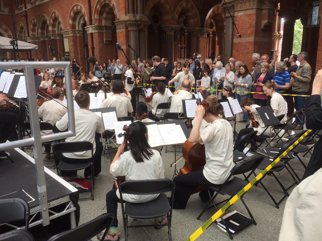 Then add the <a href="/HanoverBand/">Hanover</a> and lots of children playing Beethoven