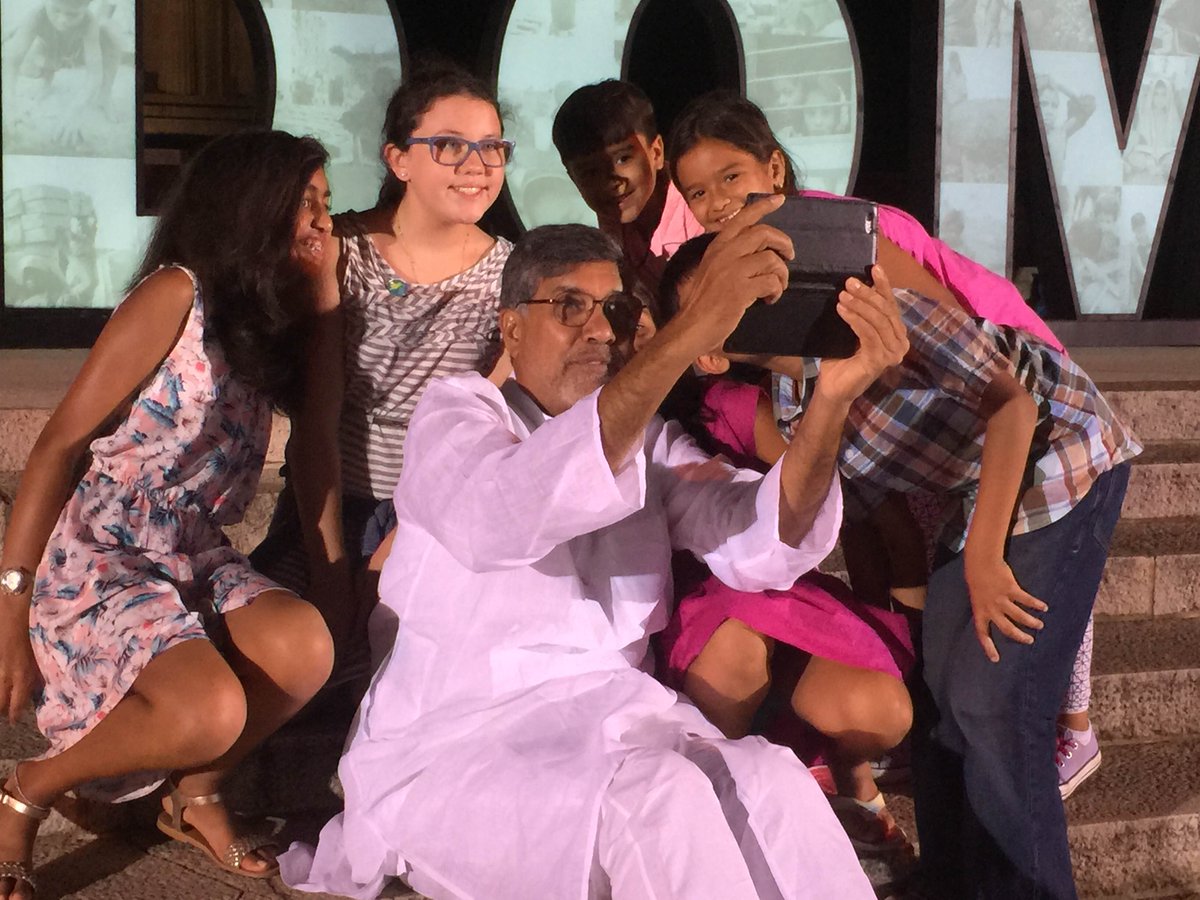 #Selfie with children - my favourite. Will keep fighting for #ChildhoodFreedom till every child is free to be a child