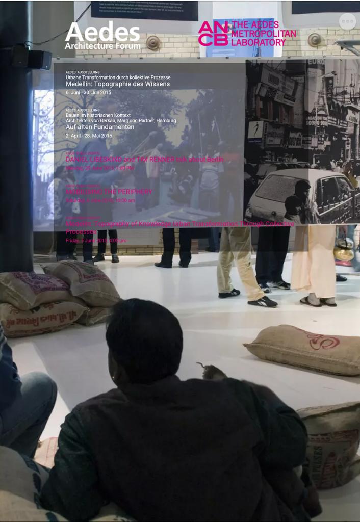 PerezJaramilloA's tweet photo. Aedes ArchitectureForum Exhibition Medellin:Topography of knowledge,Urban transformation through collective processes http://t.co/j463BQhNjK