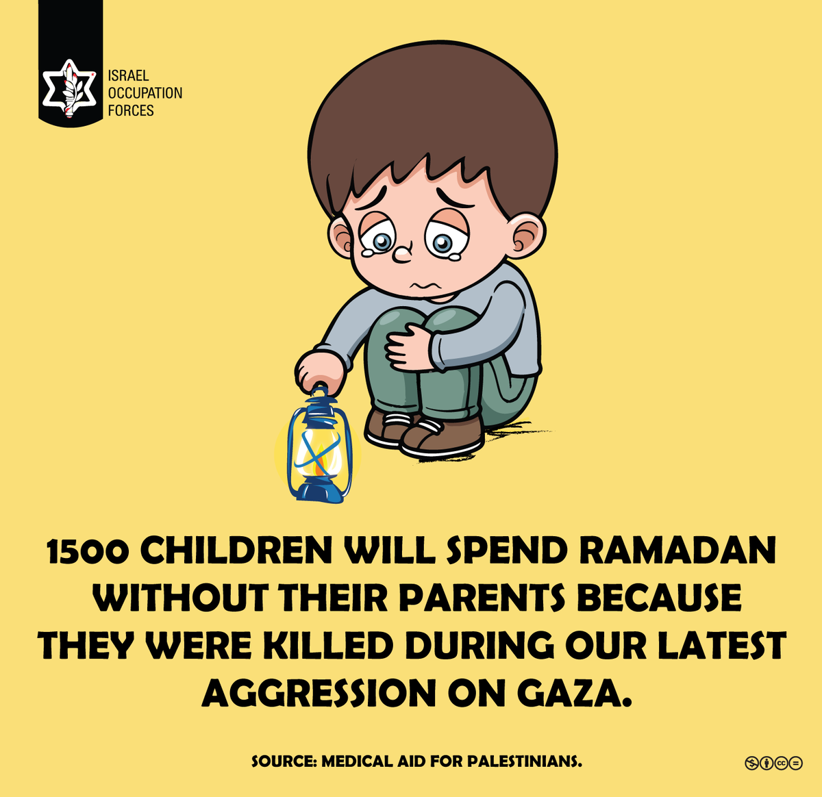 IsraelOccForces's tweet photo. 1500 children will spend #Ramadan without their parents, because they were killed during our war on #Gaza
#Palestine http://t.co/cf42AnH1Ni