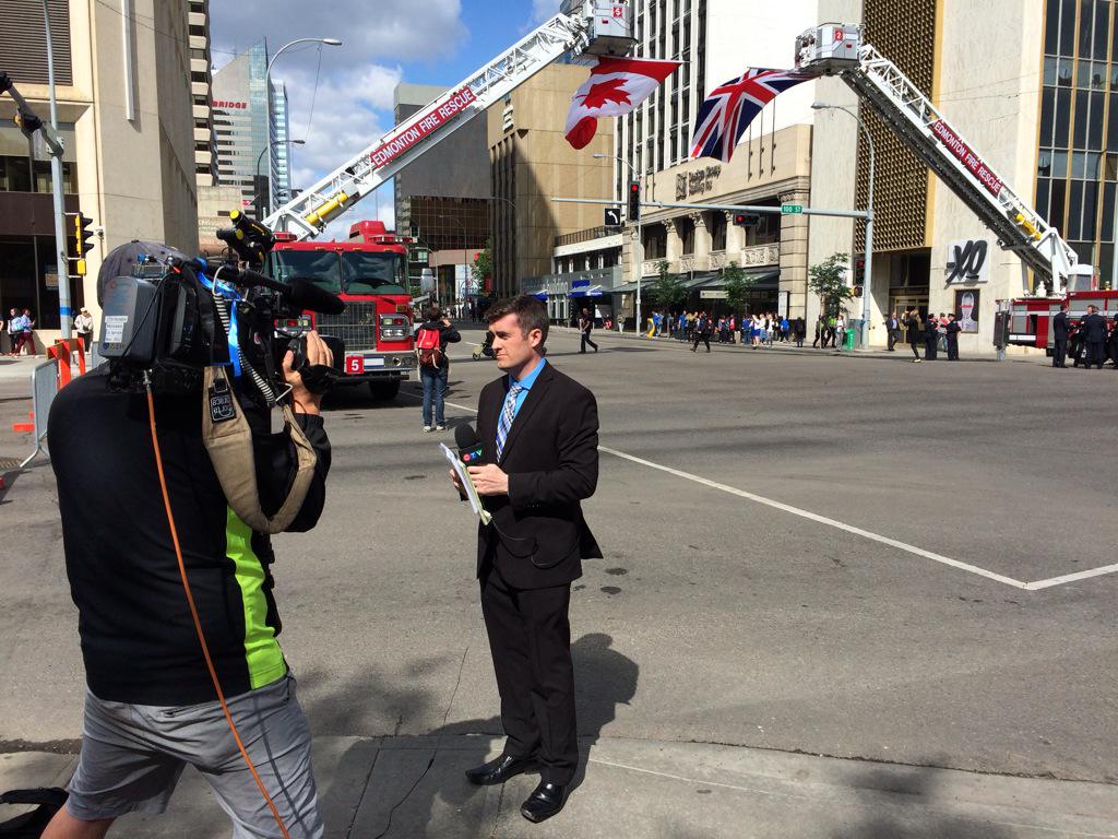 Great tribute by <a href="/EdmontonFire/">Edmonton Fire Rescue Services</a> to Cst. Woodall, originally from Manchester. #EPS #yeg