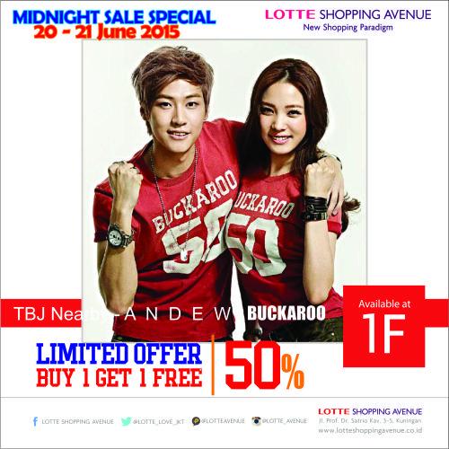 TBJ_ID's tweet photo. Midnight sale at #lotteavenue jakarta @LOTTE_LOVE_JKT  special offer 50% and  BUY 1 GET 1 FREE for selected items! http://t.co/E1aXlKJxuD