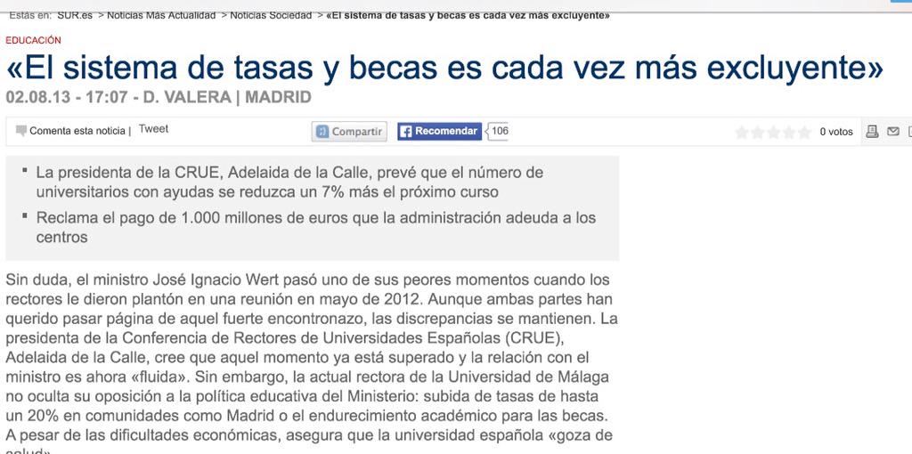 CristinaCabezon's tweet photo. Adelaida d la Calle la Consejera q seguirá blindando las becas y la #EducaciónPública http://t.co/sOubZKBmvV #AsiSi http://t.co/Y3IeYKxGDB