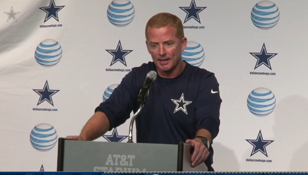 dallascowboys's tweet photo. Coach Garrett meets with the media from @ATTStadium prior to minicamp practice today

WATCH: http://t.co/5I0ML0hVaZ http://t.co/oHRBkD6TYa