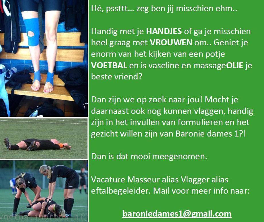 madelongraus's tweet photo. Wij @Baronieda1 @vvBaronie_nl zijn op zoek naar ondersteuning #verzorger  #vlagger #teamleider @voetbalinbreda http://t.co/a4ykK6iK2H