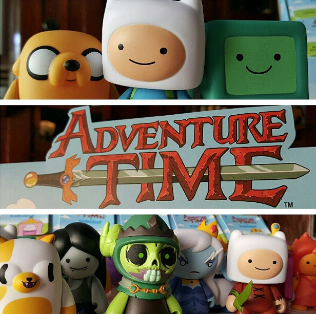 Kidrobot's tweet photo. We love seeing your photos of the new #AdventureTime capsule! Keep them coming our way! Photo by Jason Fujioka. http://t.co/HTeYZl9f2y
